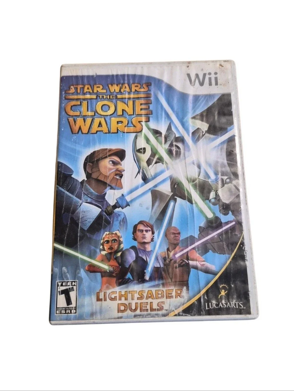 Wii Star Wars: The Clone Wars - Lightsaber Duels EUC